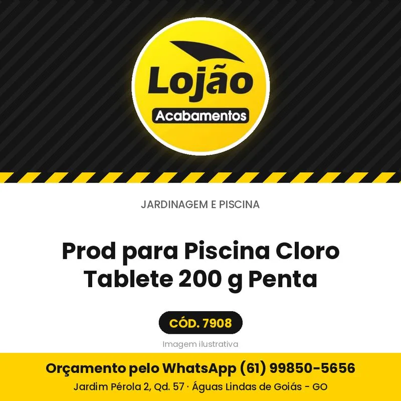 Prod para Piscina Cloro Tablete 200 g Penta
