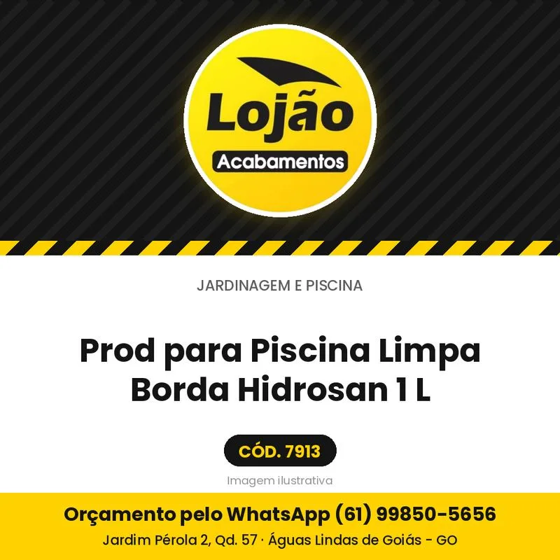 Prod para Piscina Limpa Borda Hidrosan 1 L