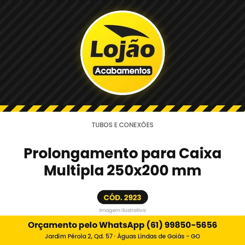 Prolongamento para Caixa Multipla 250x200 mm
