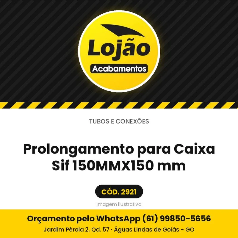 Prolongamento para Caixa Sif 150MMX150 mm