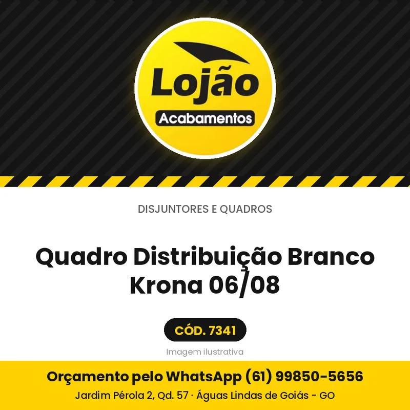 Quadro Distribuição Branco Krona 06/08