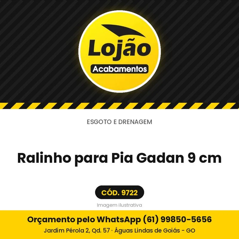 Ralinho para Pia Gadan 9 cm