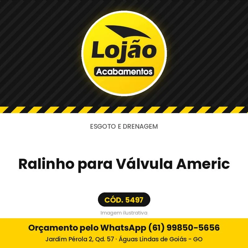 Ralinho para Válvula Americ