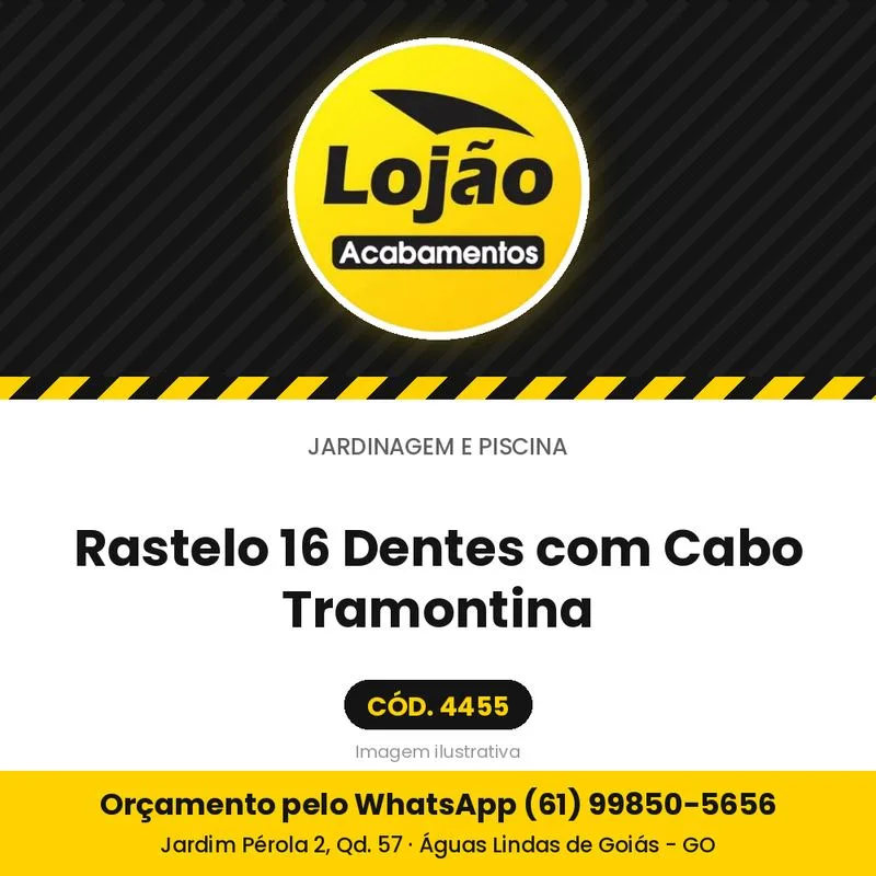 Rastelo 16 Dentes com Cabo Tramontina