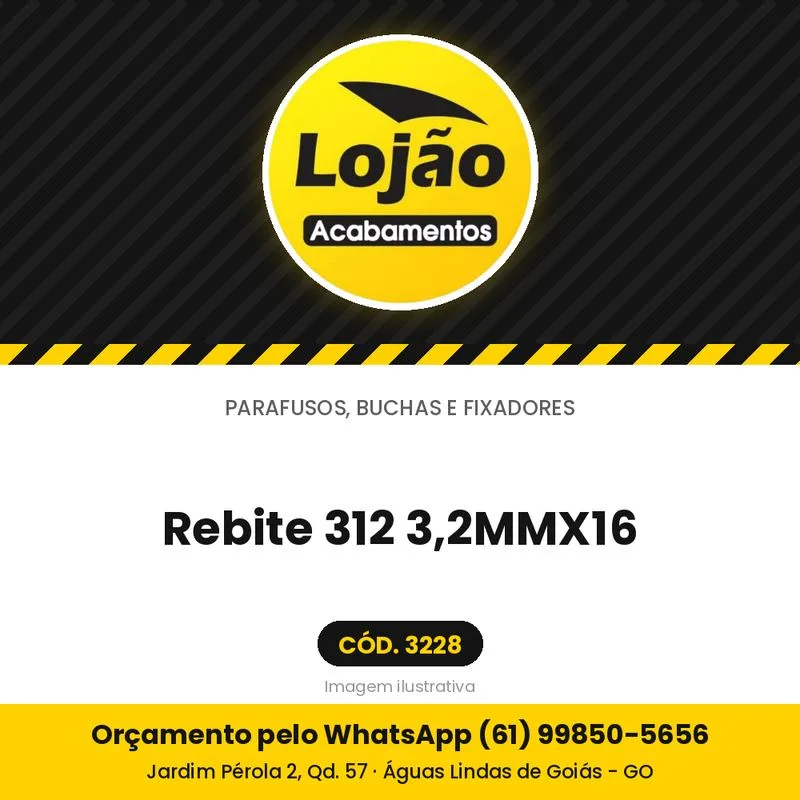 Rebite 312 3,2MMX16
