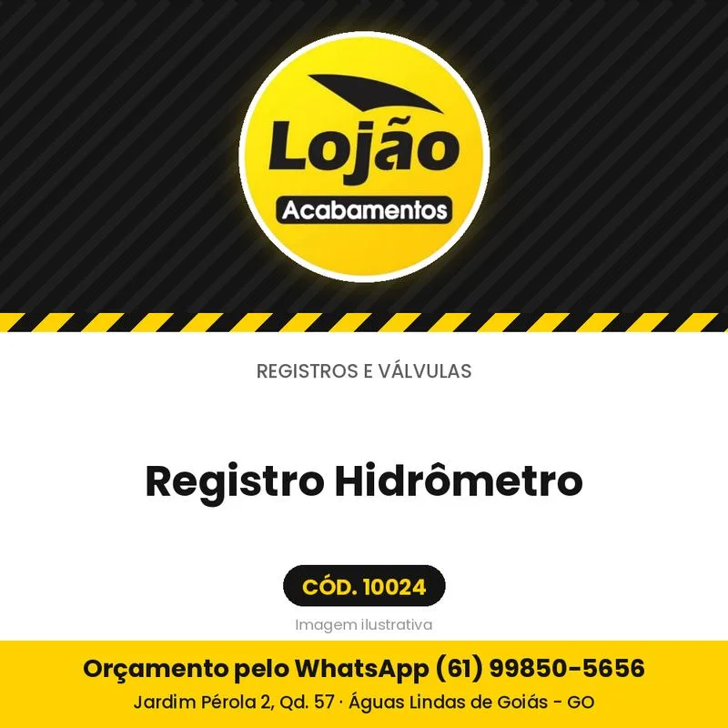 Registro Hidrômetro
