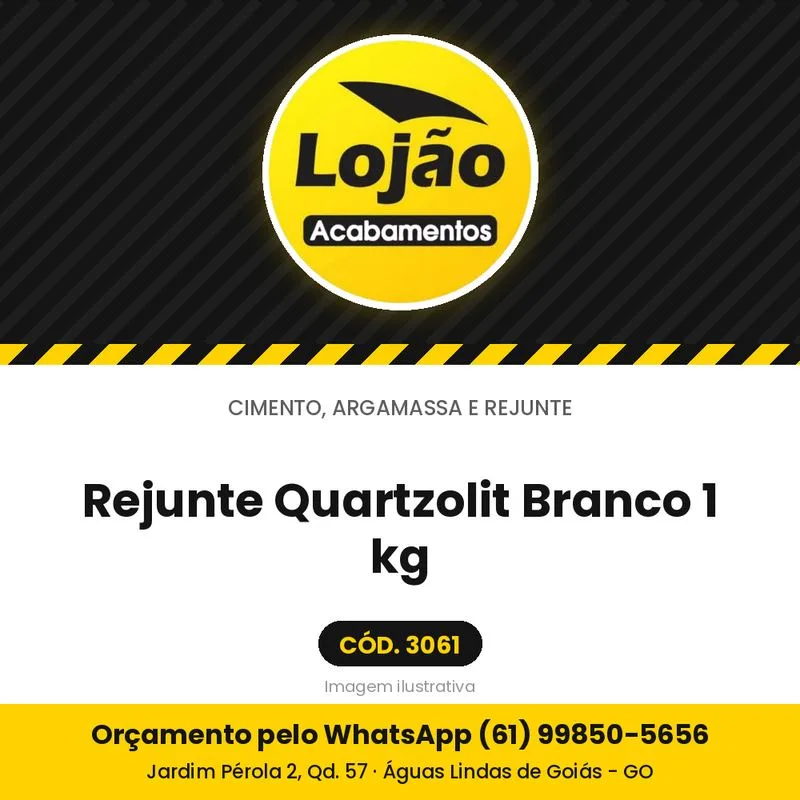 Rejunte Quartzolit Branco 1 kg