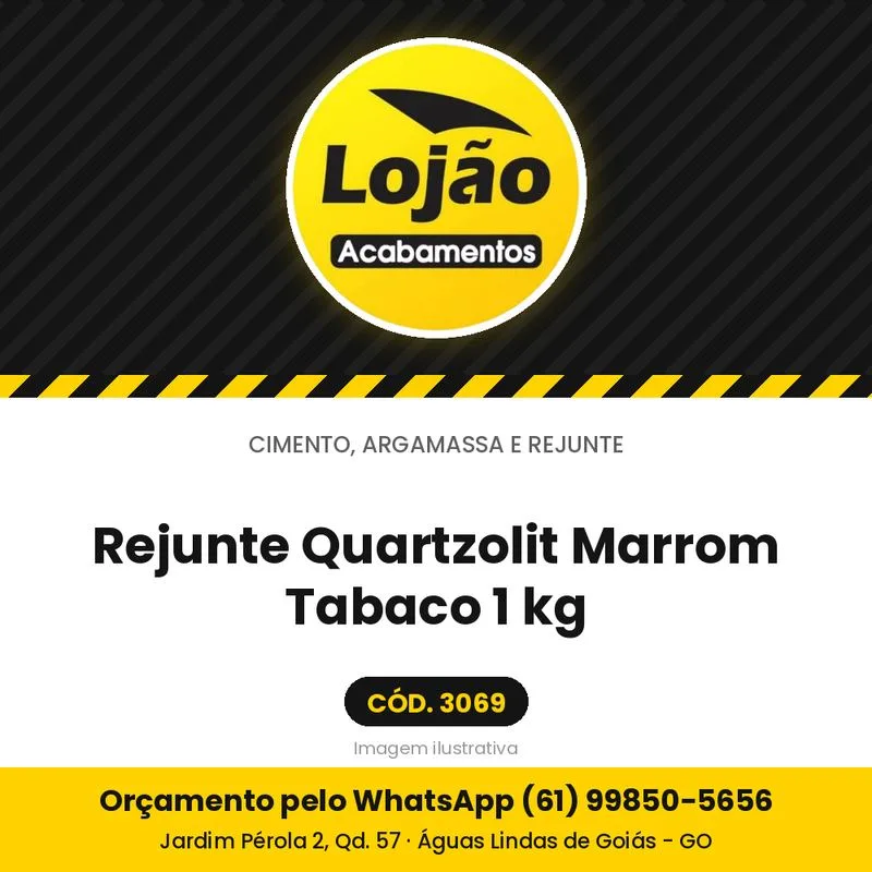 Rejunte Quartzolit Marrom Tabaco 1 kg