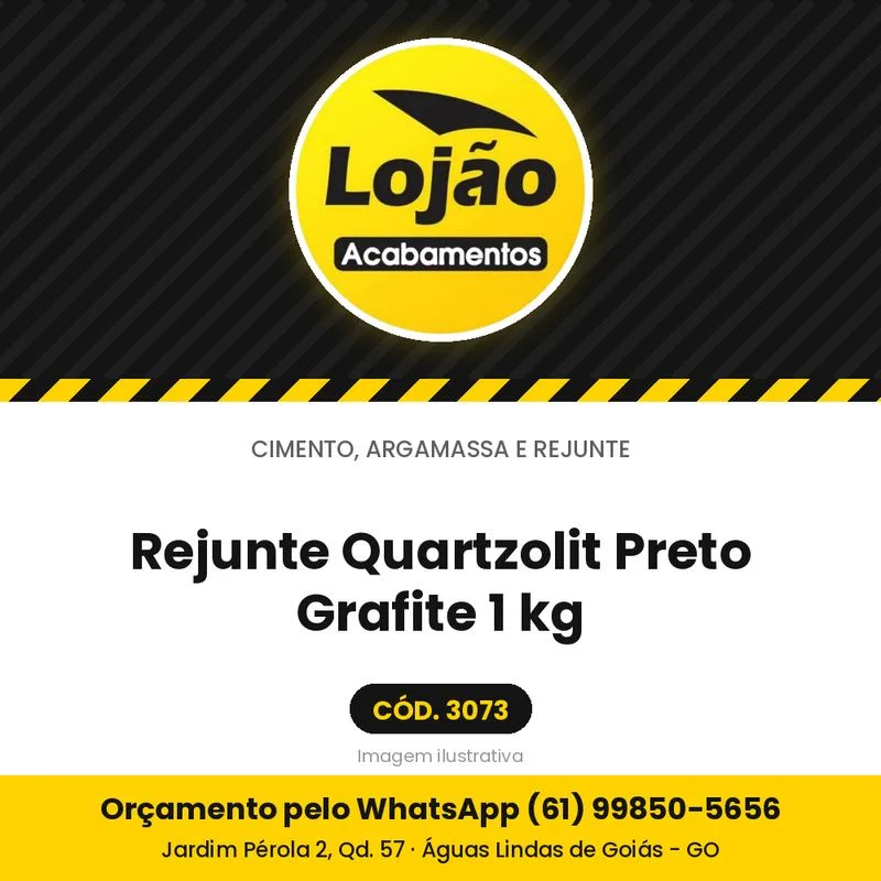 Rejunte Quartzolit Preto Grafite 1 kg