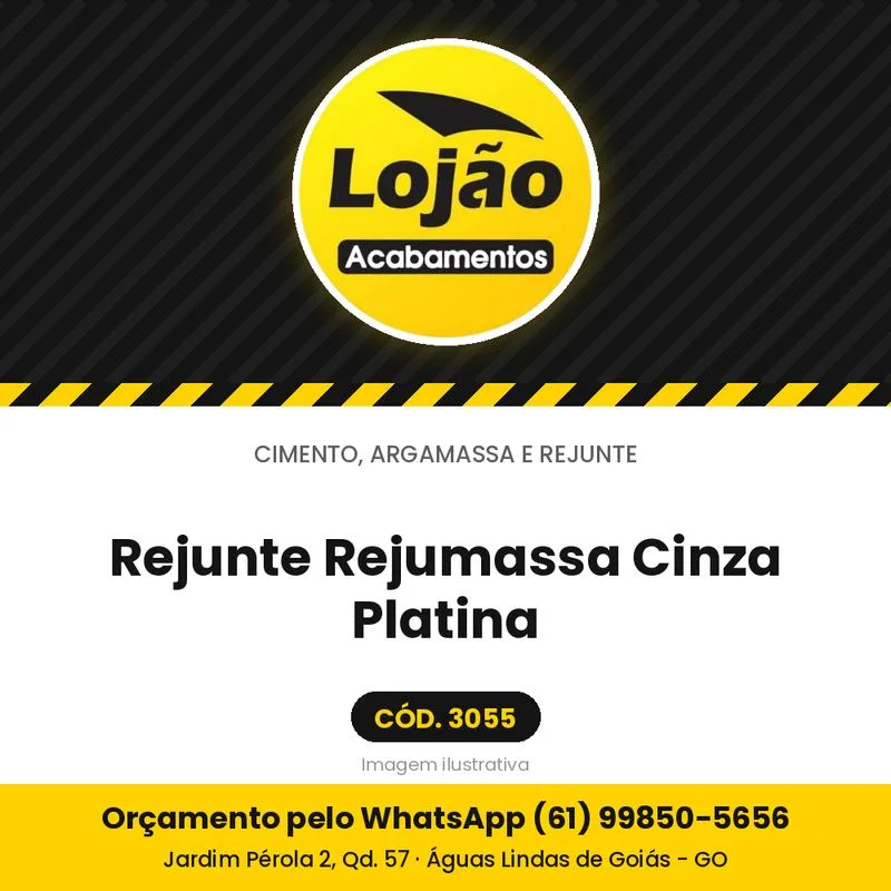 Rejunte Rejumassa Cinza Platina