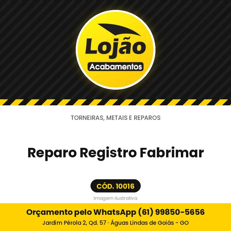Reparo Registro Fabrimar