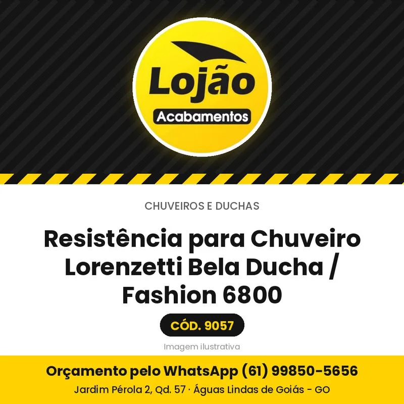 Resistência para Chuveiro Lorenzetti Bela Ducha / Fashion 6800