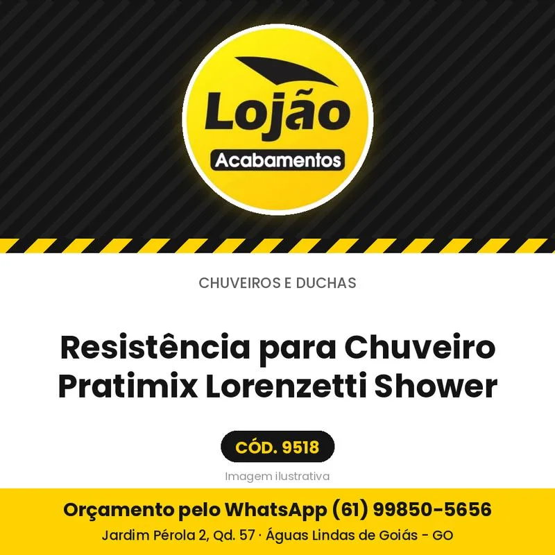 Resistência para Chuveiro Pratimix Lorenzetti Shower