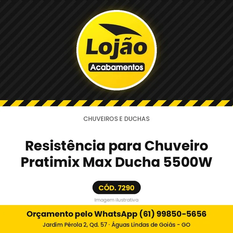 Resistência para Chuveiro Pratimix Max Ducha 5500W