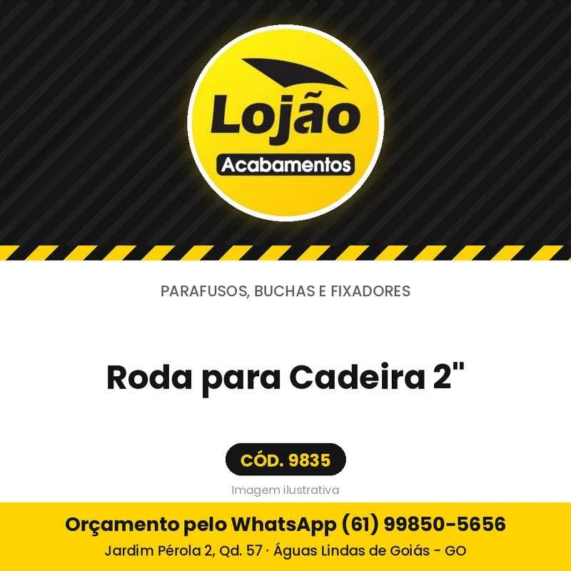 Roda para Cadeira 2"