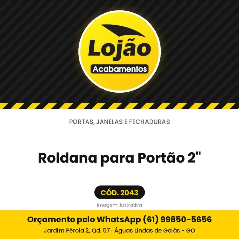 Roldana para Portão 2"