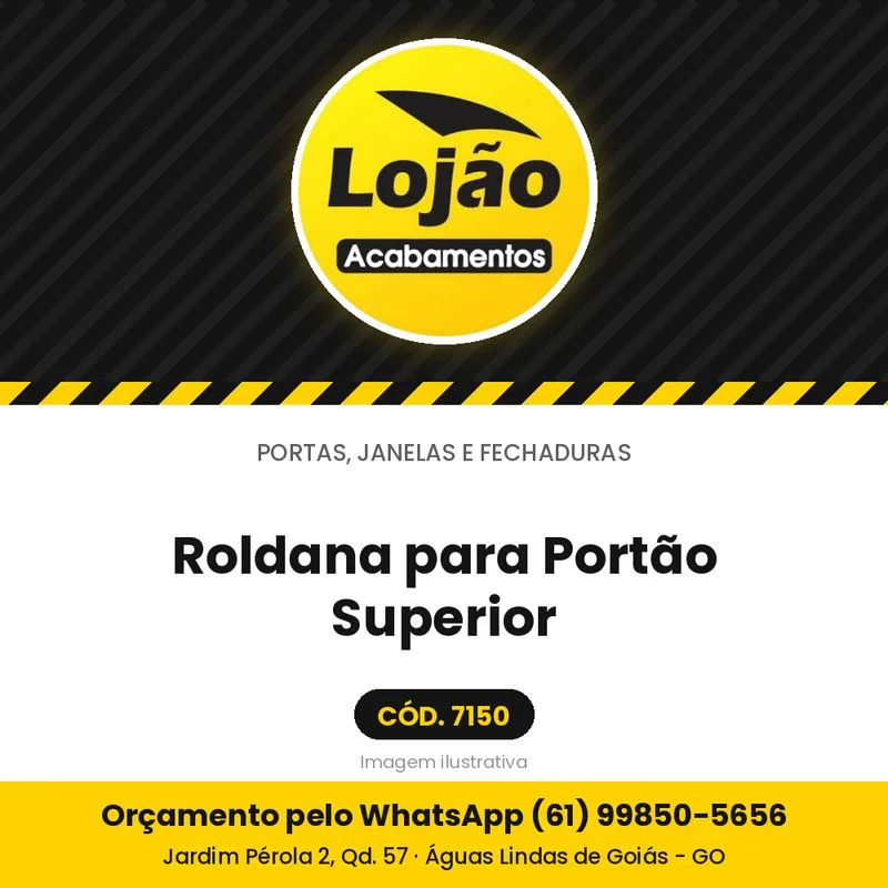 Roldana para Portão Superior