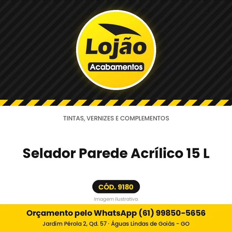 Selador Parede Acrílico 15 L