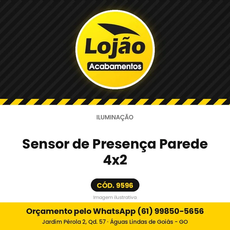 Sensor de Presença Parede 4x2