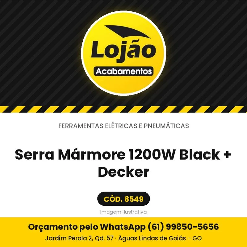 Serra Mármore 1200W Black + Decker