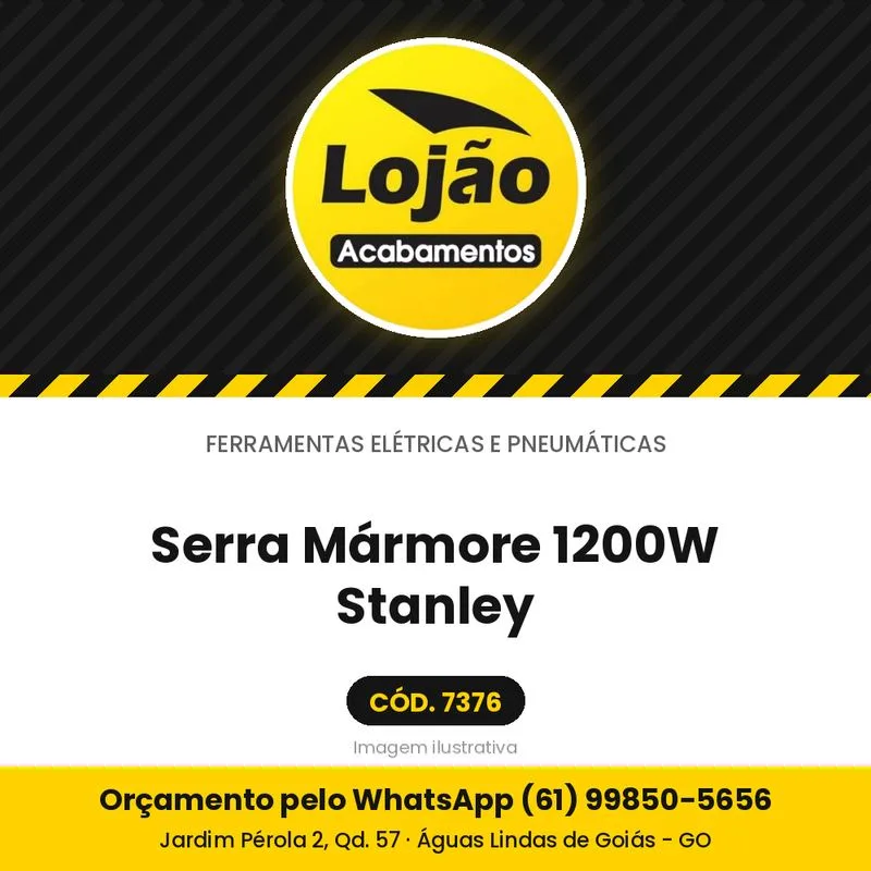 Serra Mármore 1200W Stanley