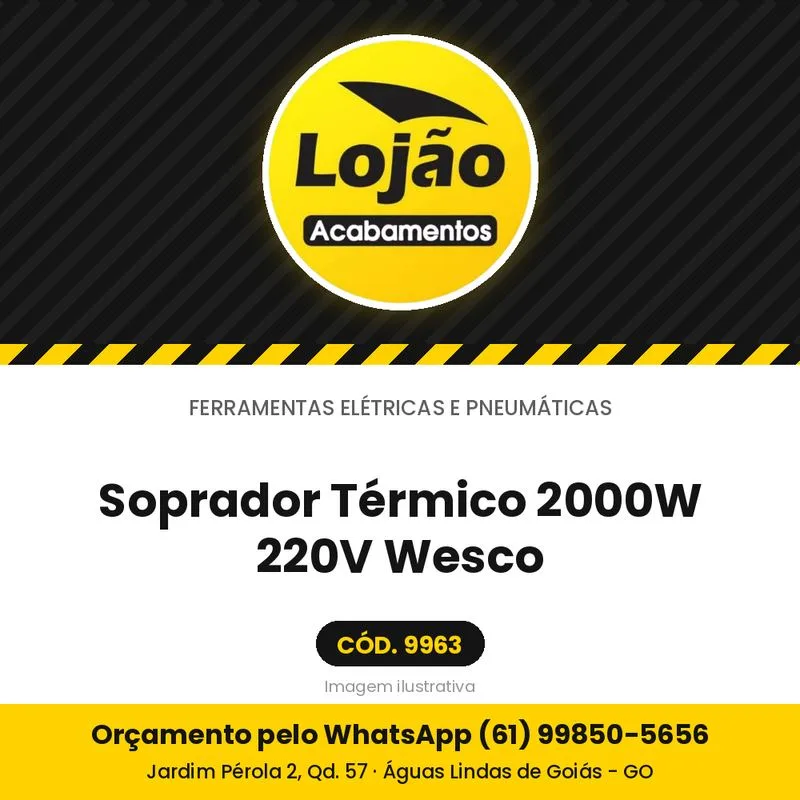 Soprador Térmico 2000W 220V Wesco