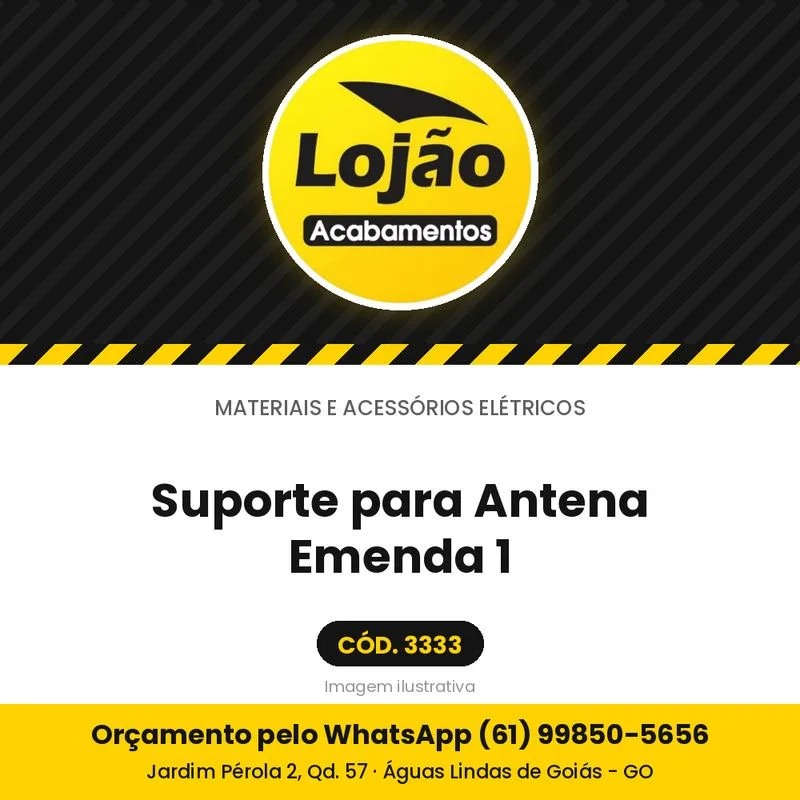 Suporte para Antena Emenda 1