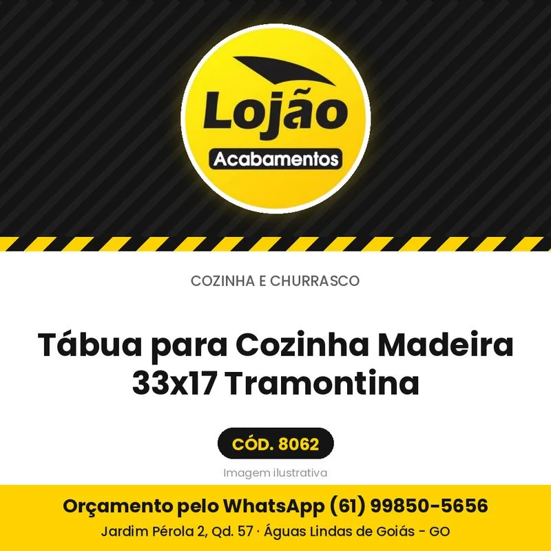 Tábua para Cozinha Madeira 33x17 Tramontina