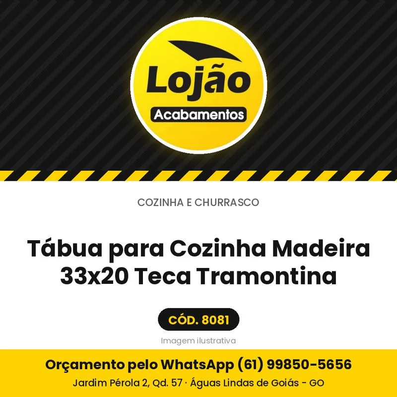 Tábua para Cozinha Madeira 33x20 Teca Tramontina