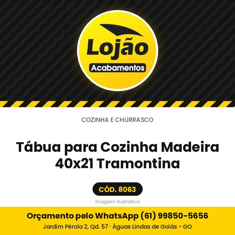 Tábua para Cozinha Madeira 40x21 Tramontina