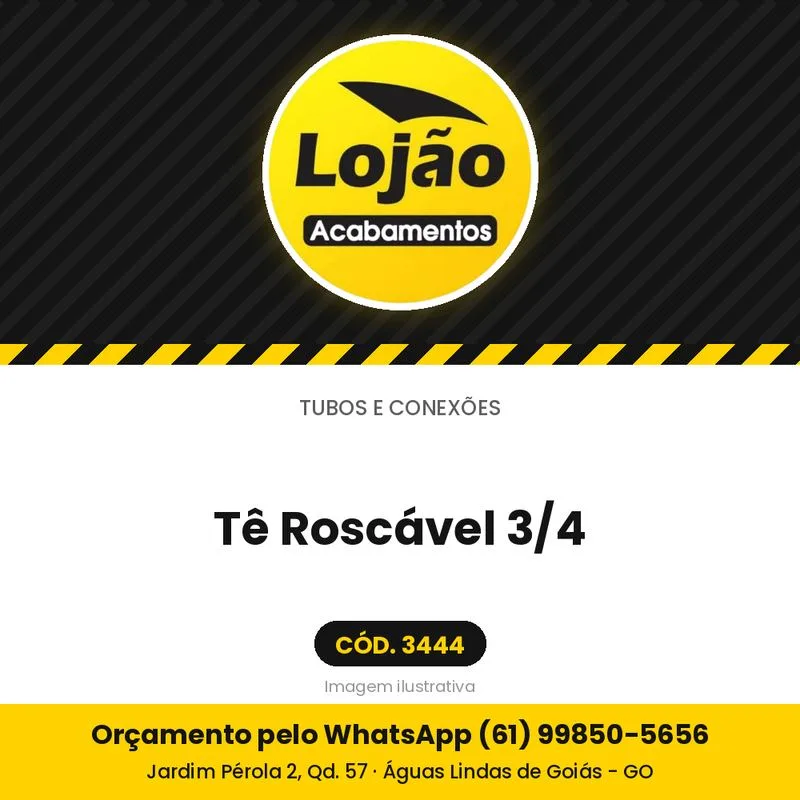 Tê Roscável 3/4