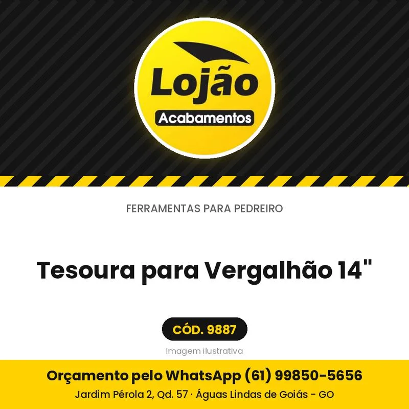 Tesoura para Vergalhão 14"