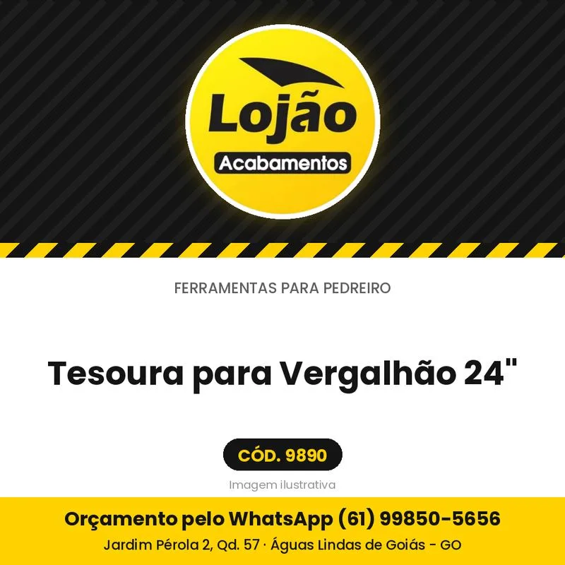 Tesoura para Vergalhão 24"