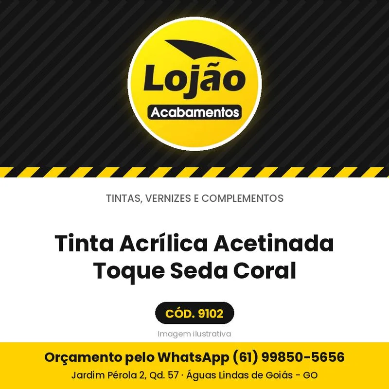Tinta Acrílica Acetinada Toque Seda Coral
