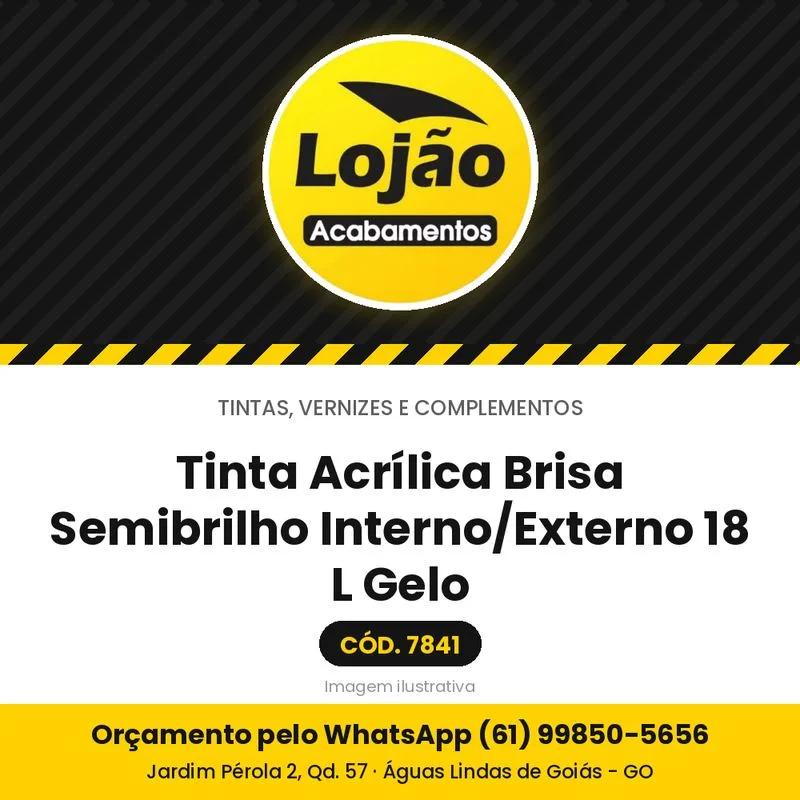 Tinta Acrílica Brisa Semibrilho Interno/Externo 18 L Gelo