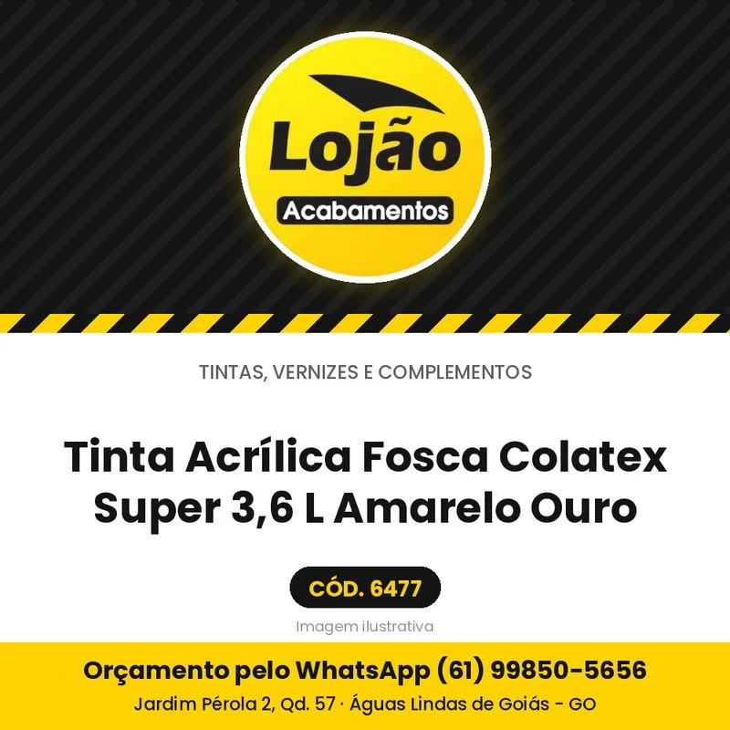 Tinta Acrílica Fosca Colatex Super 3,6 L Amarelo Ouro