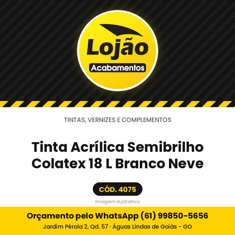 Tinta Acrílica Semibrilho Colatex 18 L Branco Neve