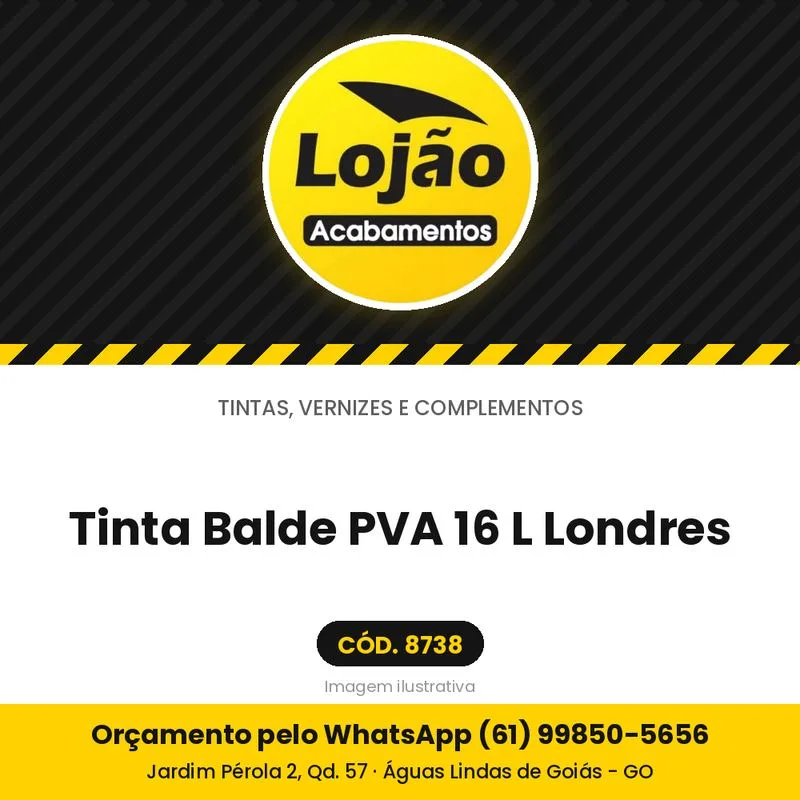 Tinta Balde PVA 16 L Londres