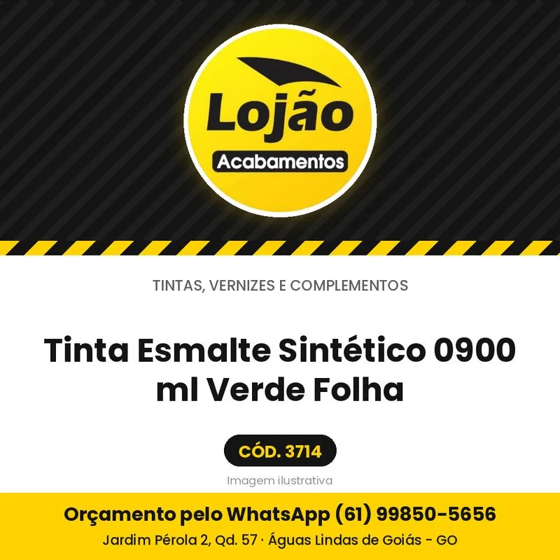 Tinta Esmalte Sintético 0900 ml Verde Folha