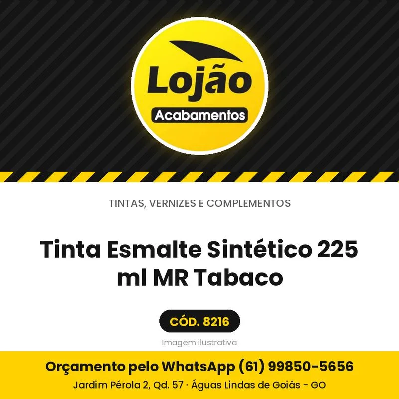 Tinta Esmalte Sintético 225 ml MR Tabaco