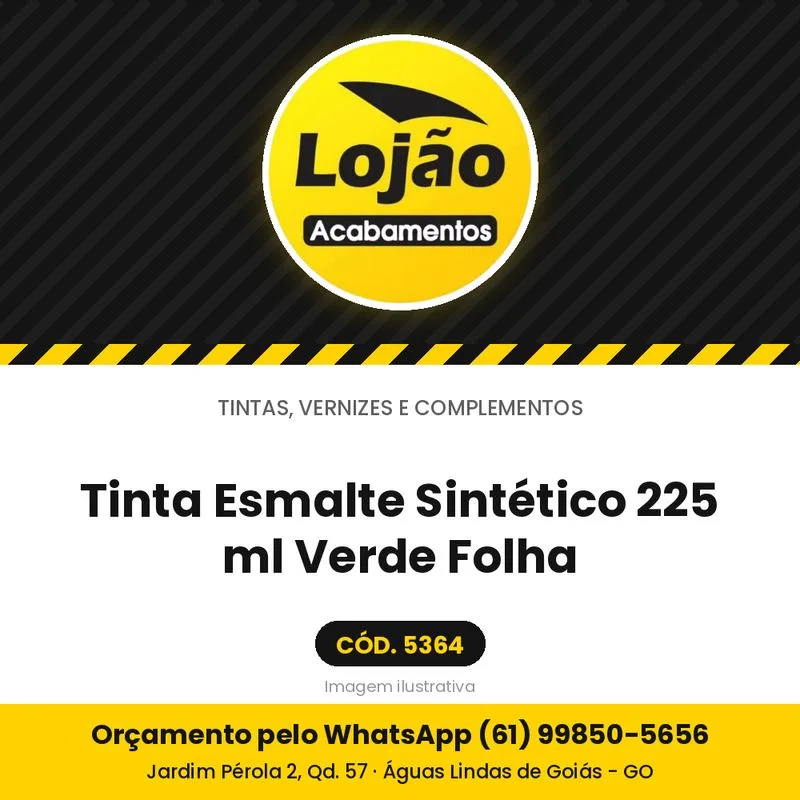 Tinta Esmalte Sintético 225 ml Verde Folha