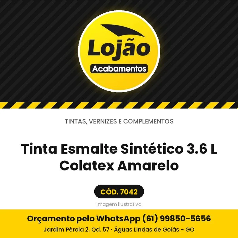 Tinta Esmalte Sintético 3.6 L Colatex Amarelo