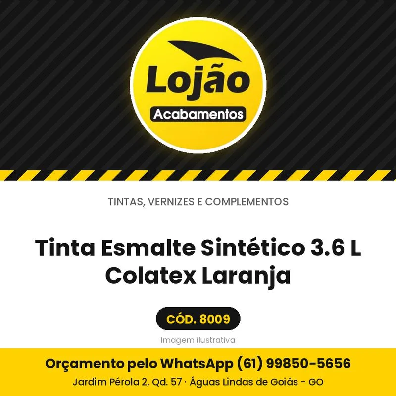 Tinta Esmalte Sintético 3.6 L Colatex Laranja