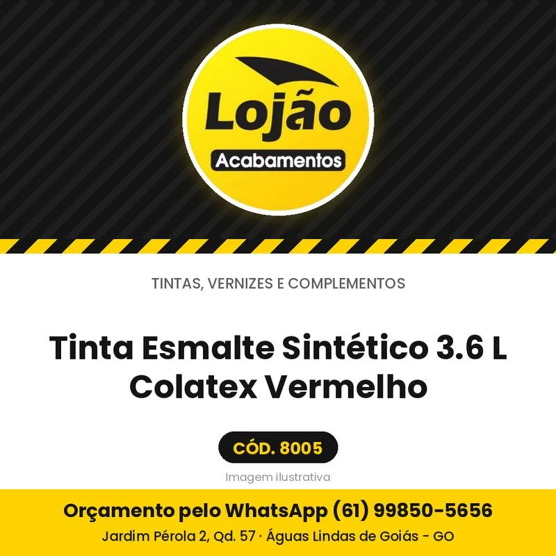 Tinta Esmalte Sintético 3.6 L Colatex Vermelho