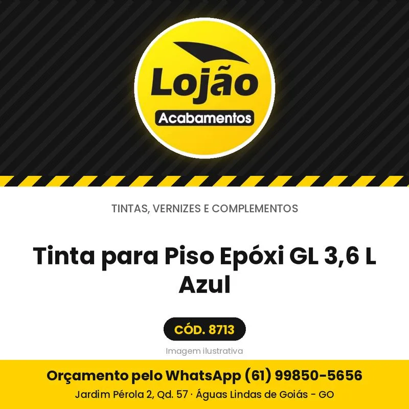 Tinta para Piso Epóxi GL 3,6 L Azul
