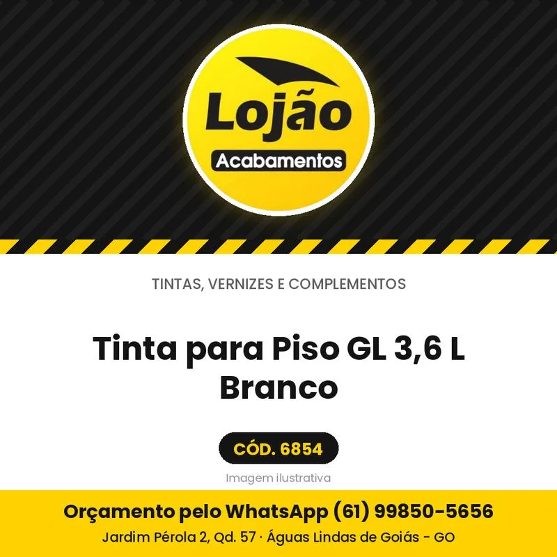 Tinta para Piso GL 3,6 L Branco