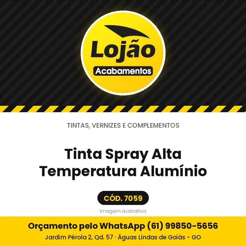 Tinta Spray Alta Temperatura Alumínio