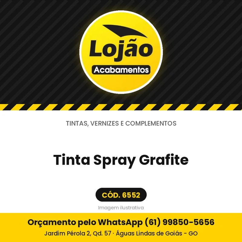 Tinta Spray Grafite