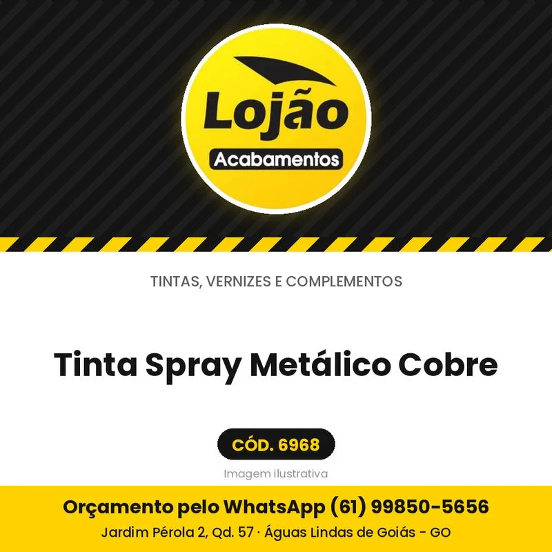 Tinta Spray Metálico Cobre