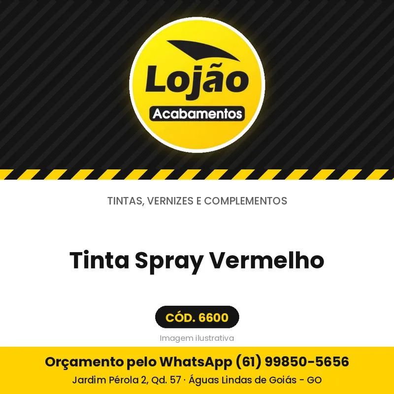 Tinta Spray Vermelho